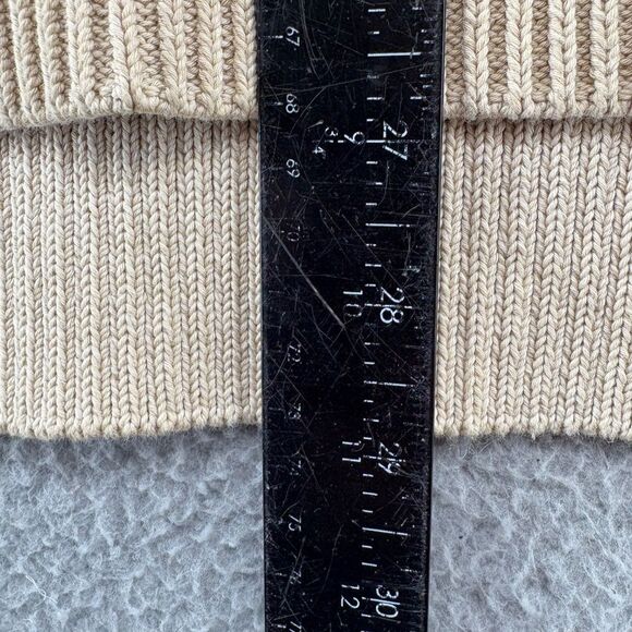 Tuckernuck XS Tan Stripe Bar Harbor Cotton Side Button Sweater - Picture 7 of 10